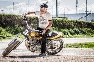 T-shirt Di Traverso in moto