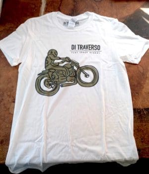 T-shirt Di Traverso White Bambino